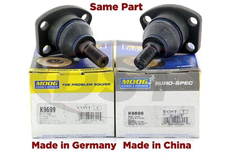 are moog parts made in china